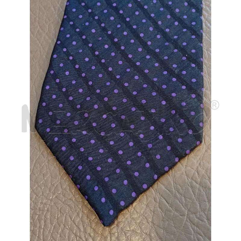 CRAVATTA ERMENEGILDO ZEGNA NERO POIS VIOLA | Mercatino dell'Usato Roma porta di roma 2
