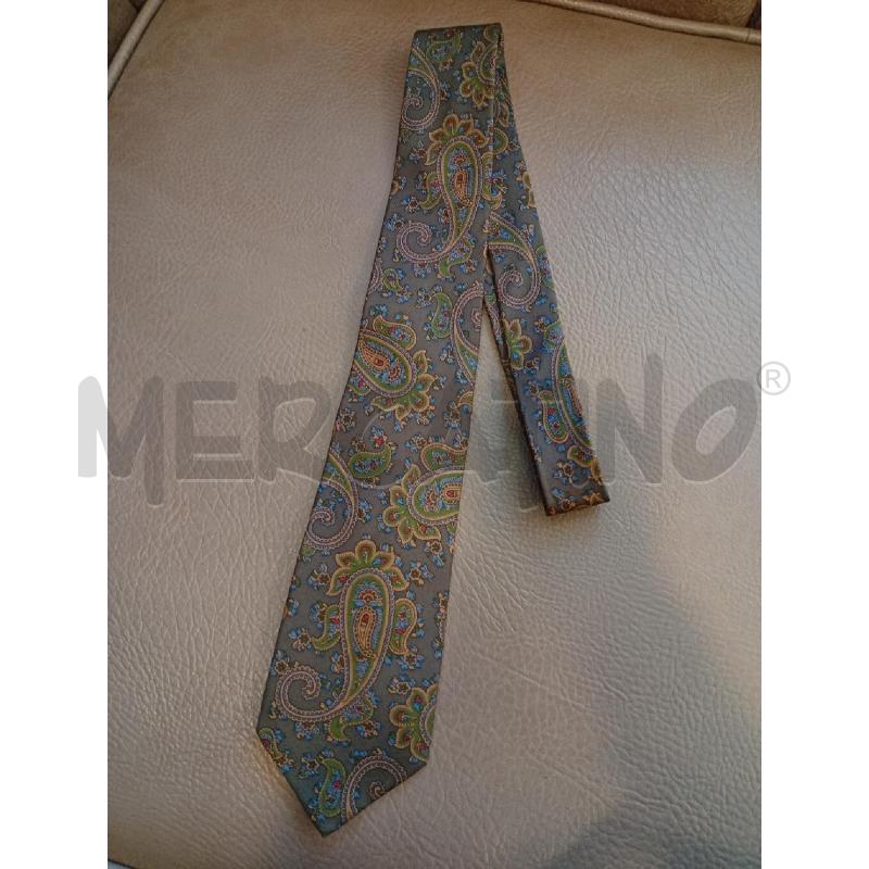 CRAVATTA ERMENEGILDO ZEGNA VERDE PAISLEY | Mercatino dell'Usato Roma porta di roma 1