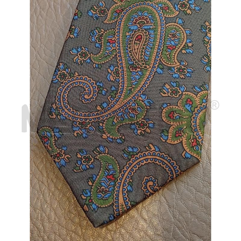 CRAVATTA ERMENEGILDO ZEGNA VERDE PAISLEY | Mercatino dell'Usato Roma porta di roma 2