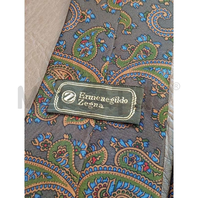 CRAVATTA ERMENEGILDO ZEGNA VERDE PAISLEY | Mercatino dell'Usato Roma porta di roma 3