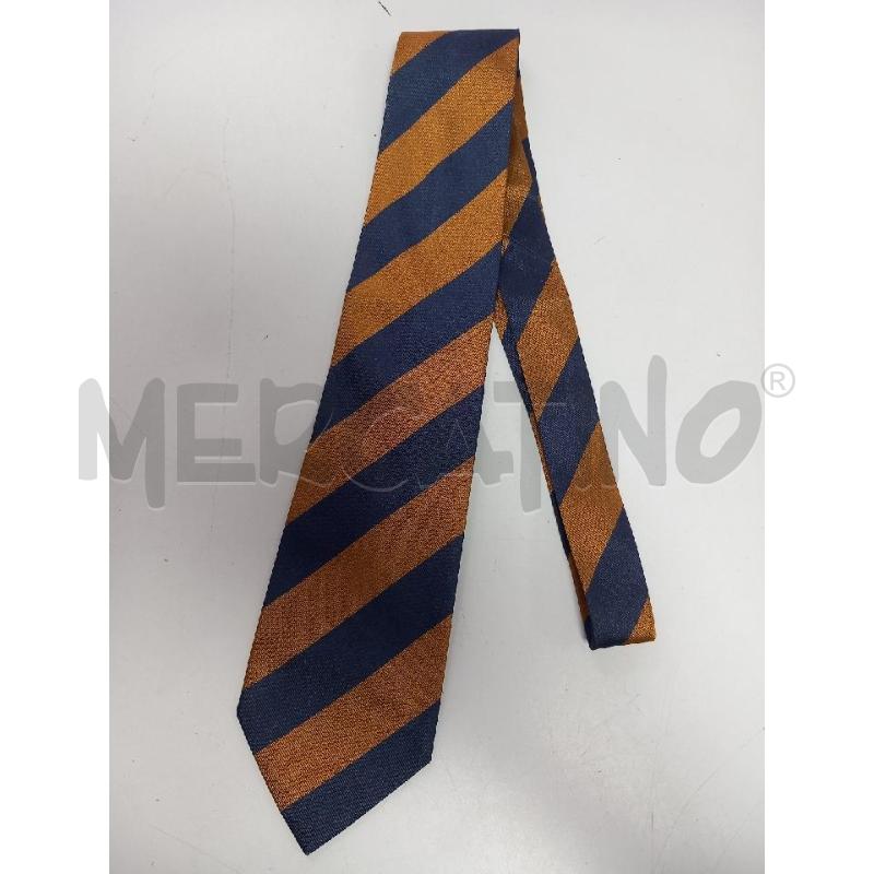 CRAVATTA FENDI BLU GIALLO REGIMENTAL | Mercatino dell'Usato Roma porta di roma 1
