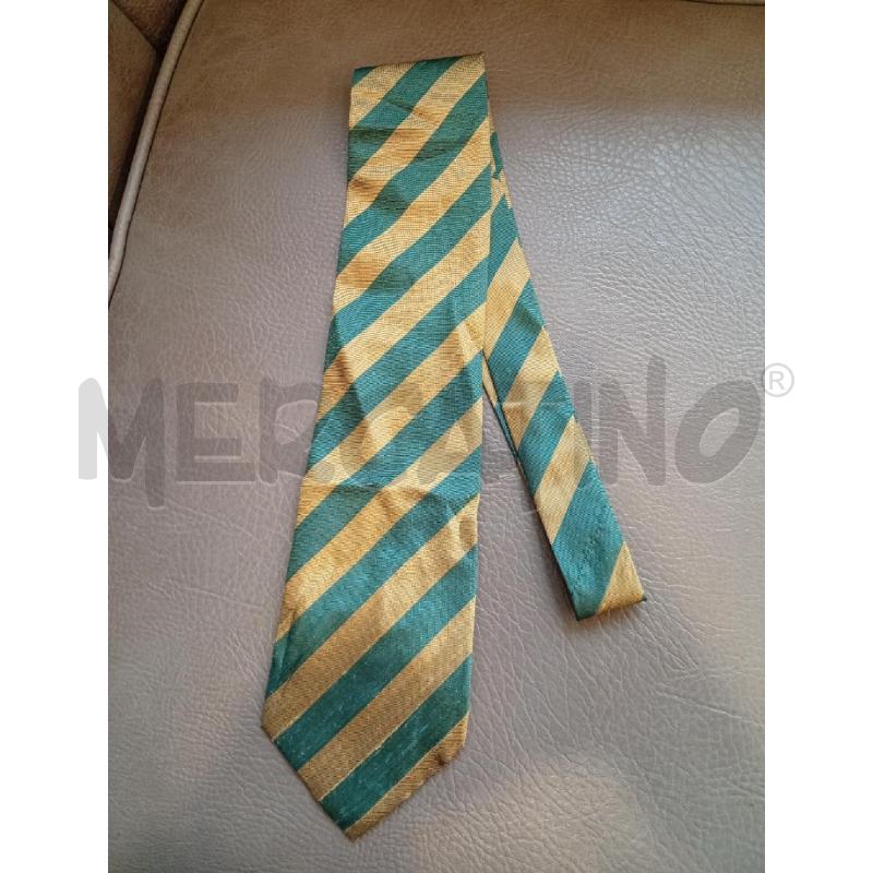CRAVATTA FENDI RIGHE VERDE OCRA | Mercatino dell'Usato Roma porta di roma 1