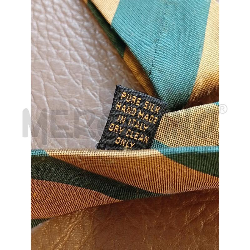 CRAVATTA FENDI RIGHE VERDE OCRA | Mercatino dell'Usato Roma porta di roma 5