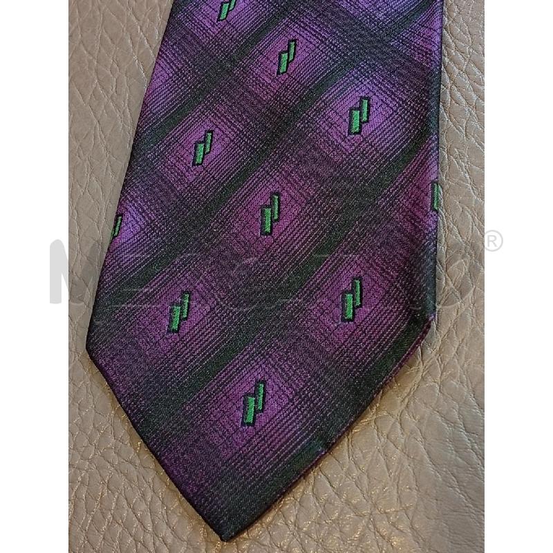 CRAVATTA GIANNI VERSACE VIOLA VERDE | Mercatino dell'Usato Roma porta di roma 2