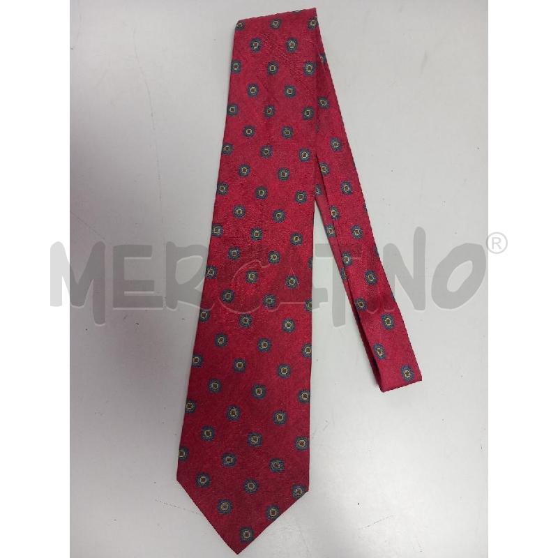CRAVATTA GIORGIO ARMANI ROSSO PAISLEY FANTASIA BLU | Mercatino dell'Usato Roma porta di roma 1