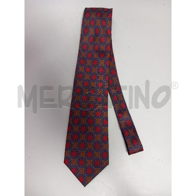 CRAVATTA GUCCI BEIGE MEDAGLIONI ROSSO PURA SETA | Mercatino dell'Usato Roma porta di roma 1