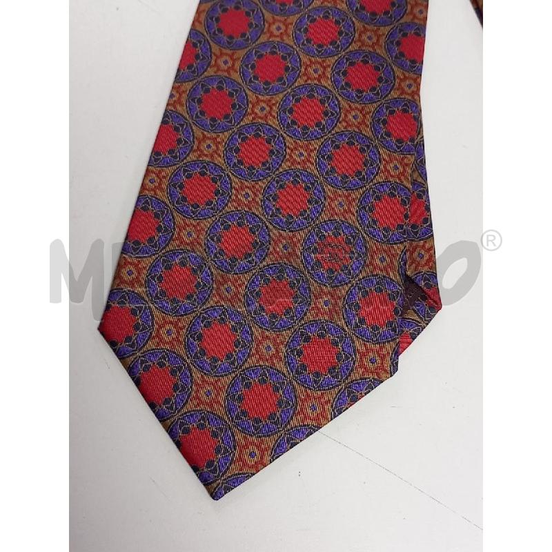 CRAVATTA GUCCI BEIGE MEDAGLIONI ROSSO PURA SETA | Mercatino dell'Usato Roma porta di roma 2