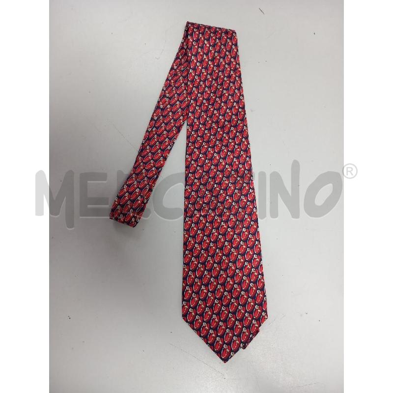 CRAVATTA GUCCI BLU SPILLA ROSSO | Mercatino dell'Usato Roma porta di roma 1