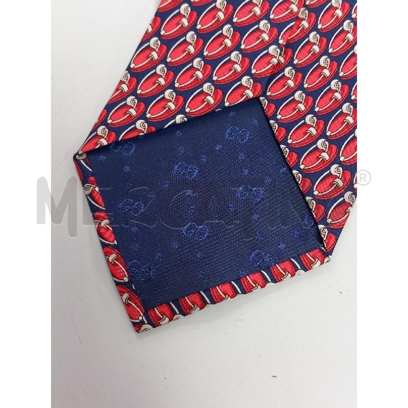 CRAVATTA GUCCI BLU SPILLA ROSSO | Mercatino dell'Usato Roma porta di roma 3