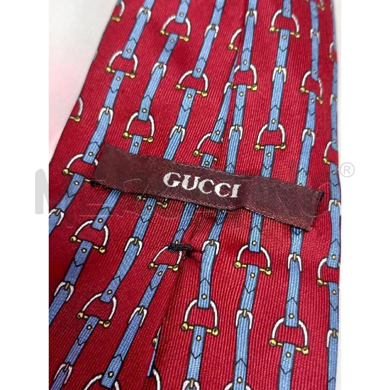 CRAVATTA GUCCI ROSSO CINGHIE EQUESTRI | Mercatino dell'Usato Roma porta di roma 3