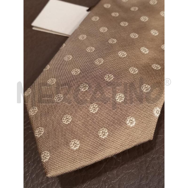 CRAVATTA HOLLIDAY & BROWN BEIGE FANTASIA FLOREALE PURA SETA | Mercatino dell'Usato Roma porta di roma 2