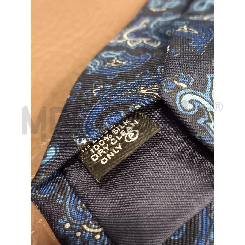 CRAVATTA HOLLIDAY & BROWN BLU PAISLEY PURA SETA | Mercatino dell'Usato Roma porta di roma 4