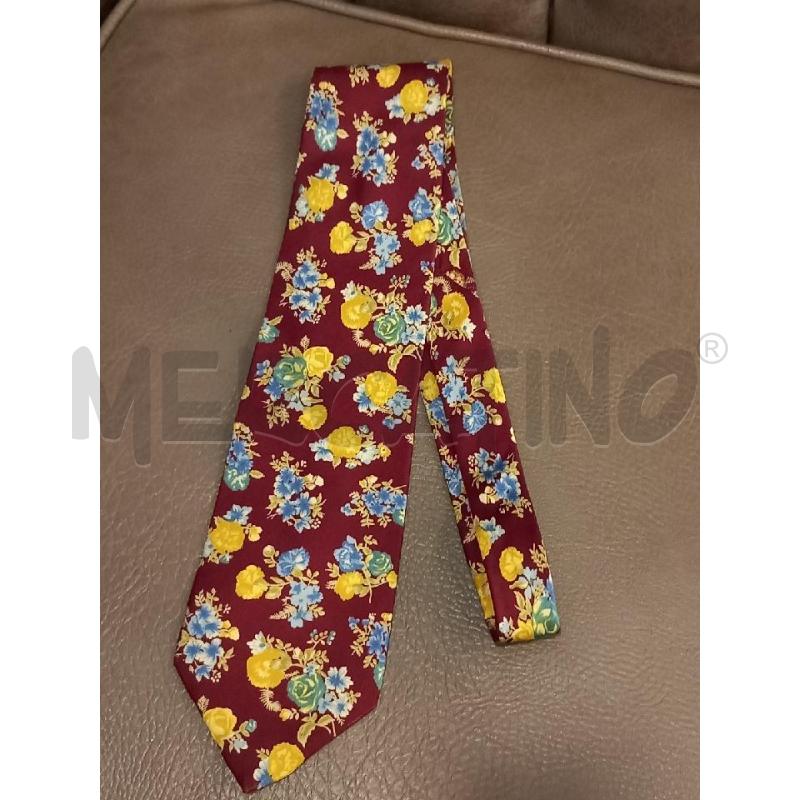 CRAVATTA KENZO ROSSO FIORI PURA SETA | Mercatino dell'Usato Roma porta di roma 1