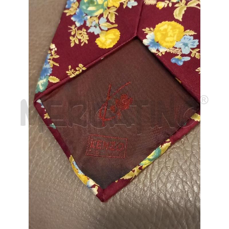 CRAVATTA KENZO ROSSO FIORI PURA SETA | Mercatino dell'Usato Roma porta di roma 2
