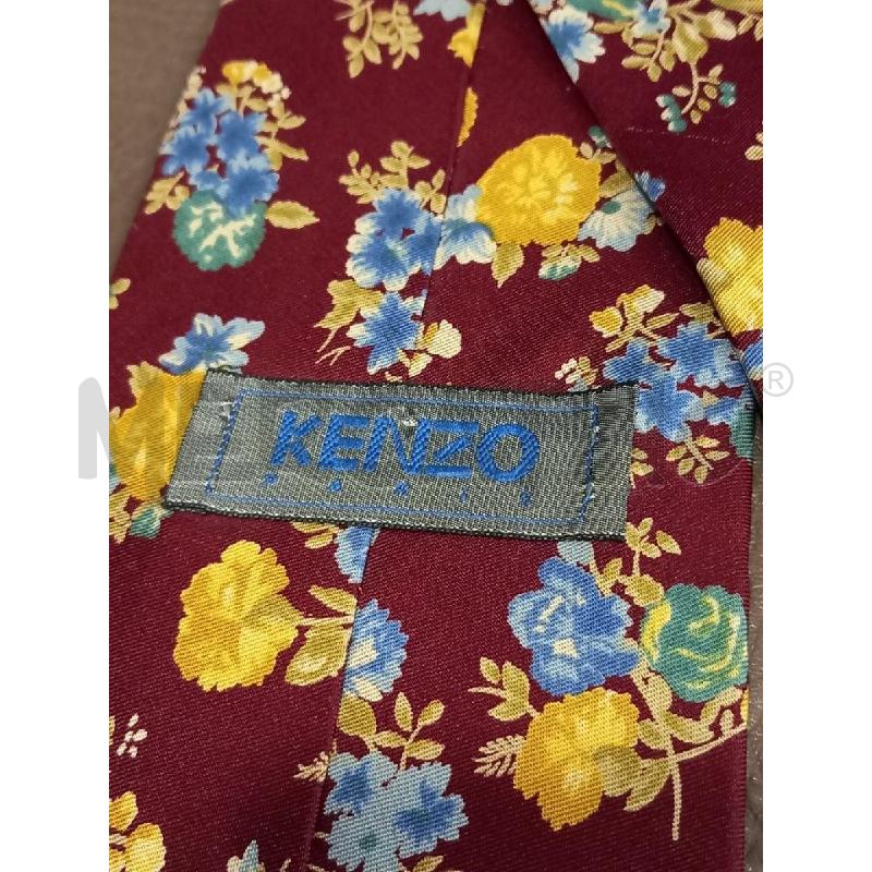 CRAVATTA KENZO ROSSO FIORI PURA SETA | Mercatino dell'Usato Roma porta di roma 3