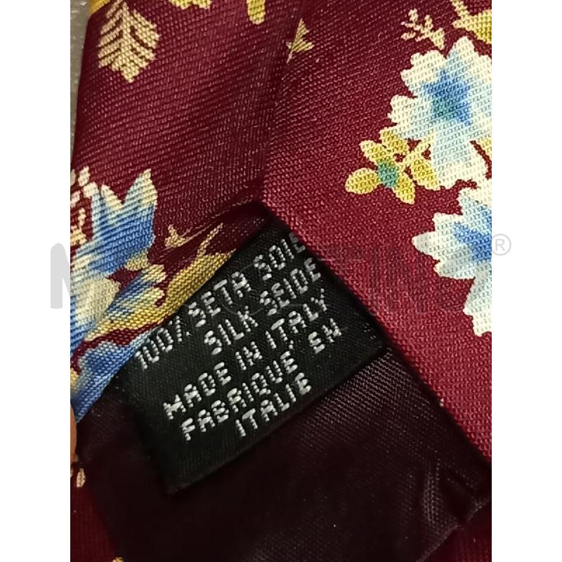 CRAVATTA KENZO ROSSO FIORI PURA SETA | Mercatino dell'Usato Roma porta di roma 4