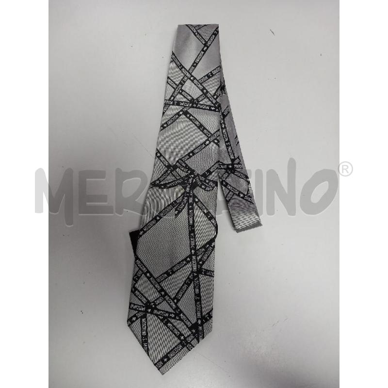 CRAVATTA MOSCHINO GRIGIO  | Mercatino dell'Usato Roma porta di roma 1