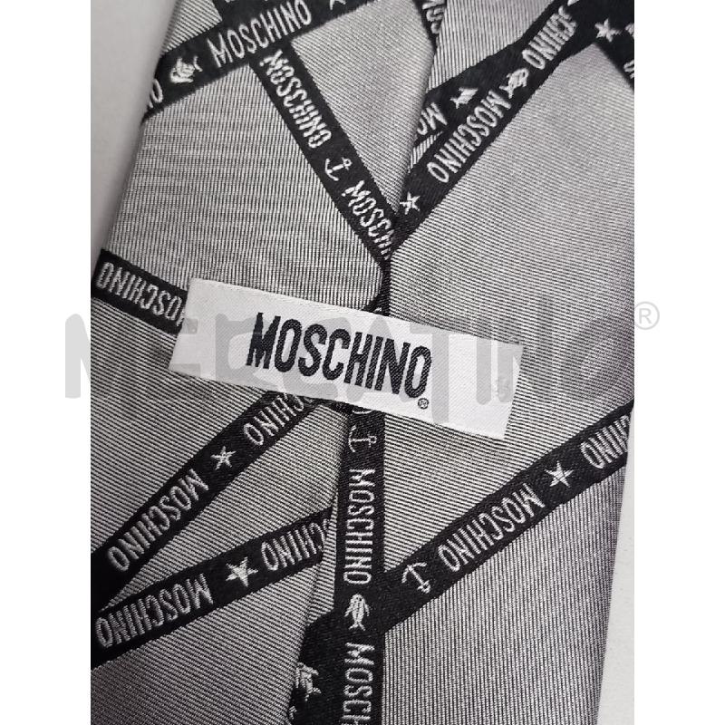 CRAVATTA MOSCHINO GRIGIO  | Mercatino dell'Usato Roma porta di roma 2