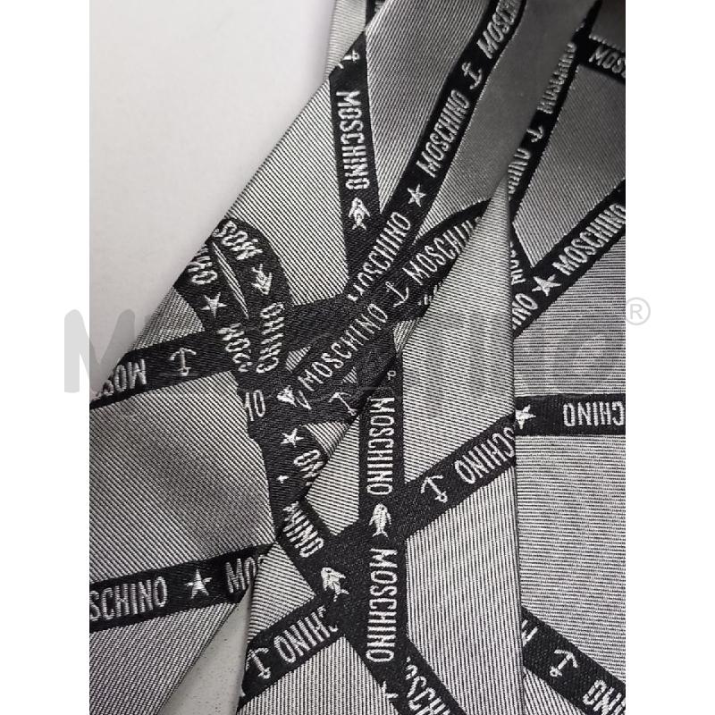 CRAVATTA MOSCHINO GRIGIO  | Mercatino dell'Usato Roma porta di roma 4