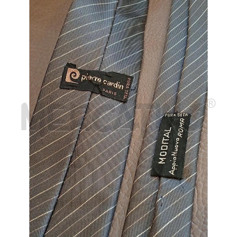 CRAVATTA PIERRE CARDIN GRIGIO GESSATO | Mercatino dell'Usato Roma porta di roma 2