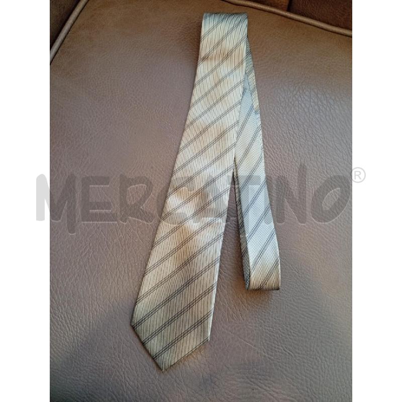CRAVATTA PIERRE CARDIN GRIGIO REGIMENTAL | Mercatino dell'Usato Roma porta di roma 1