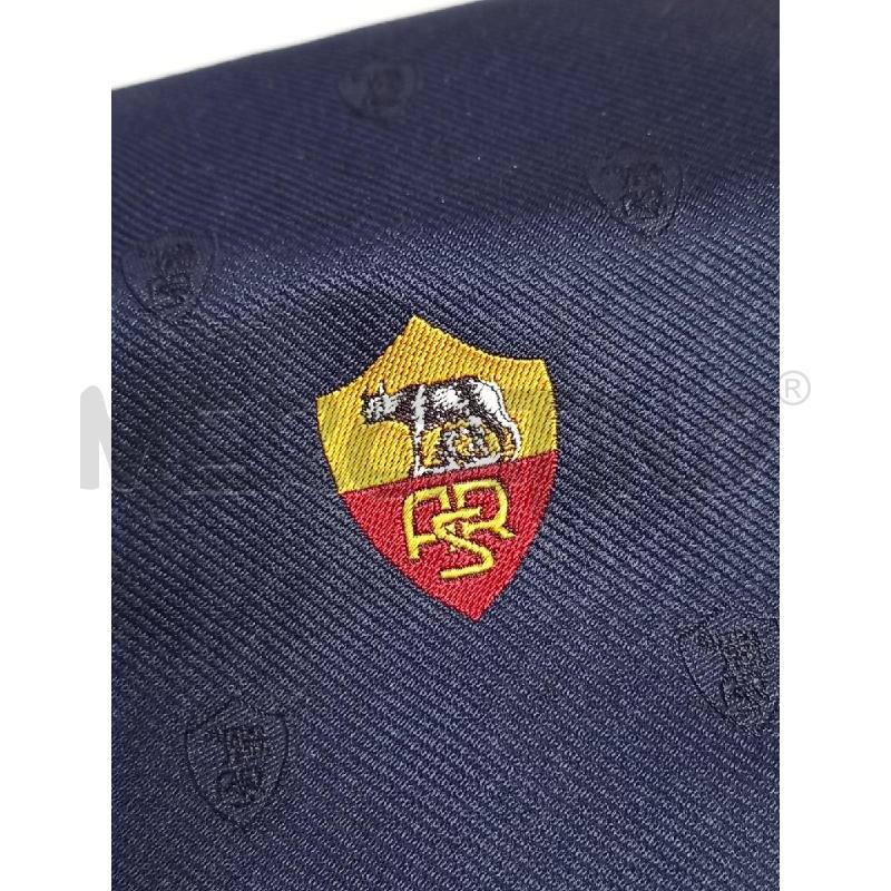 CRAVATTA ROBERTO MOCELLINI BLU AS ROMA PURA SETA  | Mercatino dell'Usato Roma porta di roma 2