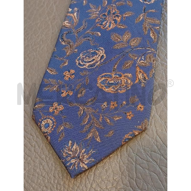 CRAVATTA VALENTINO BLU FANTASIA FLOREALE ARANCIO | Mercatino dell'Usato Roma porta di roma 2