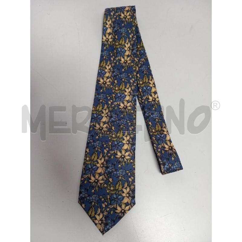 CRAVATTA VALENTINO BLU FANTASIA FLOREALE BEIGE BLU | Mercatino dell'Usato Roma porta di roma 1