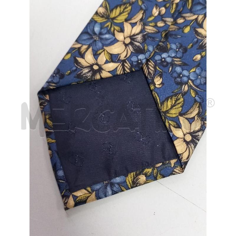 CRAVATTA VALENTINO BLU FANTASIA FLOREALE BEIGE BLU | Mercatino dell'Usato Roma porta di roma 2