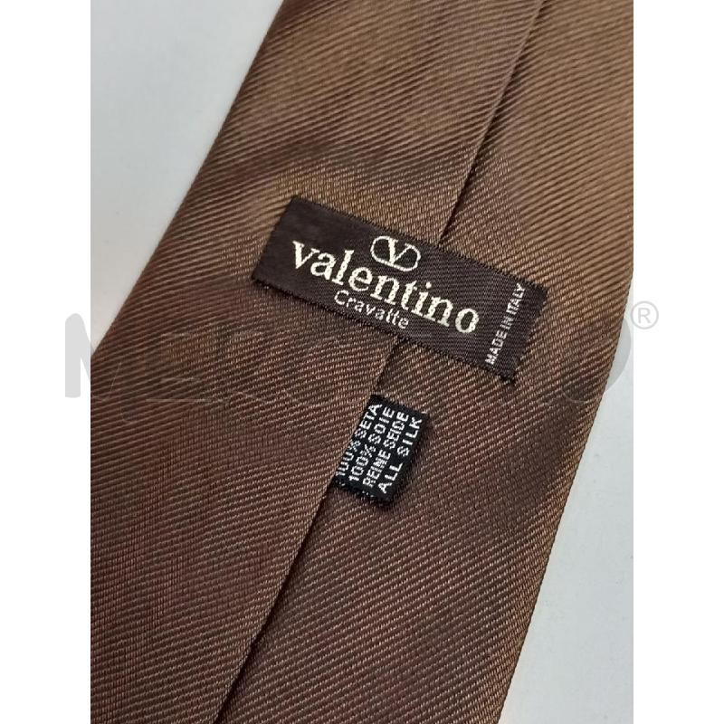 CRAVATTA VALENTINO MARRONE | Mercatino dell'Usato Roma porta di roma 3