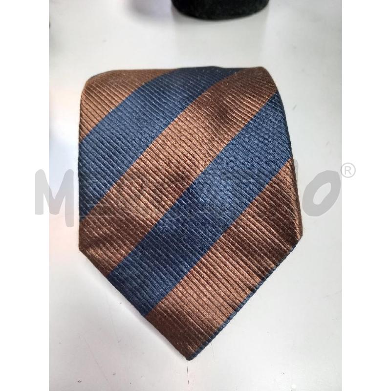 CRAVATTA VALENTINO MARRONE BLU REGIMENTAL | Mercatino dell'Usato Roma porta di roma 1