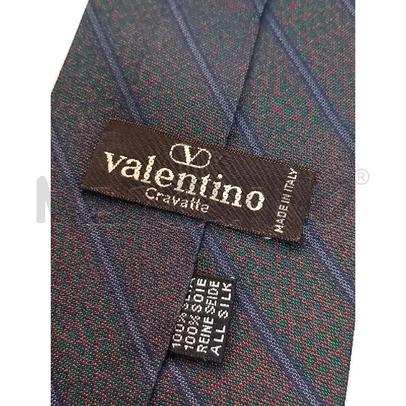 CRAVATTA VALENTINO ROSSO/VERDE IRIDESCENTE | Mercatino dell'Usato Roma porta di roma 3