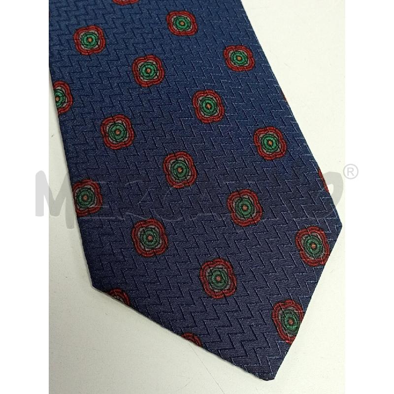 CRAVATTA YVES SAINT LAURENT BLU MEDAGLIONE | Mercatino dell'Usato Roma porta di roma 2