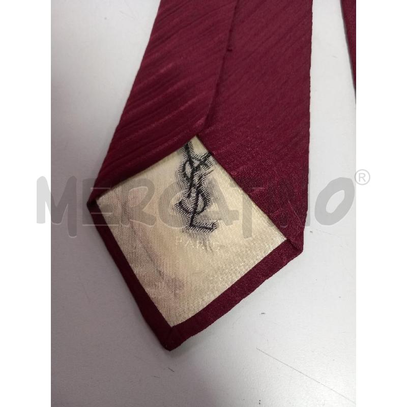 CRAVATTA YVES SAINT LAURENT ROSSO  | Mercatino dell'Usato Roma porta di roma 2