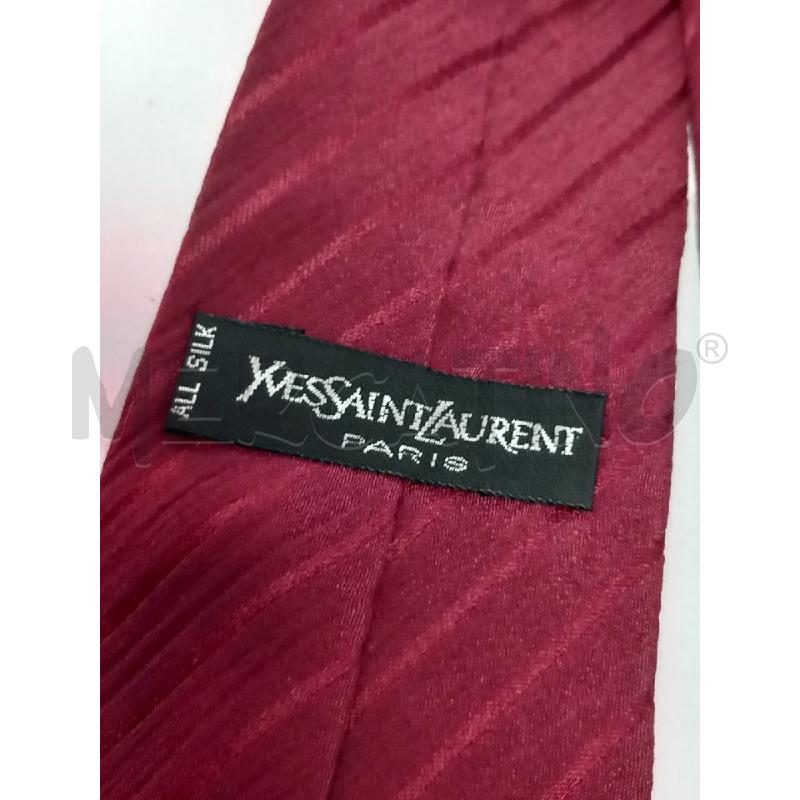 CRAVATTA YVES SAINT LAURENT ROSSO  | Mercatino dell'Usato Roma porta di roma 3