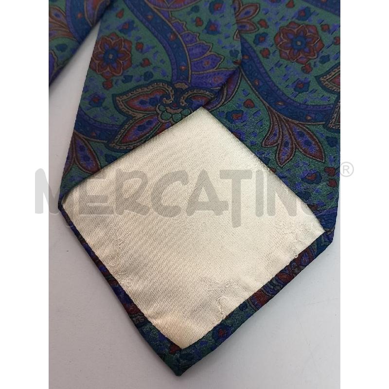 CRAVATTA YVES SAINT LAURENT VERDE PAISLEY | Mercatino dell'Usato Roma porta di roma 4