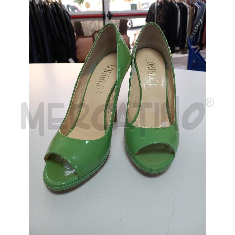 DECOLLETE LORIBLU VERDE VERNICIATE | Mercatino dell'Usato Roma porta di roma 1