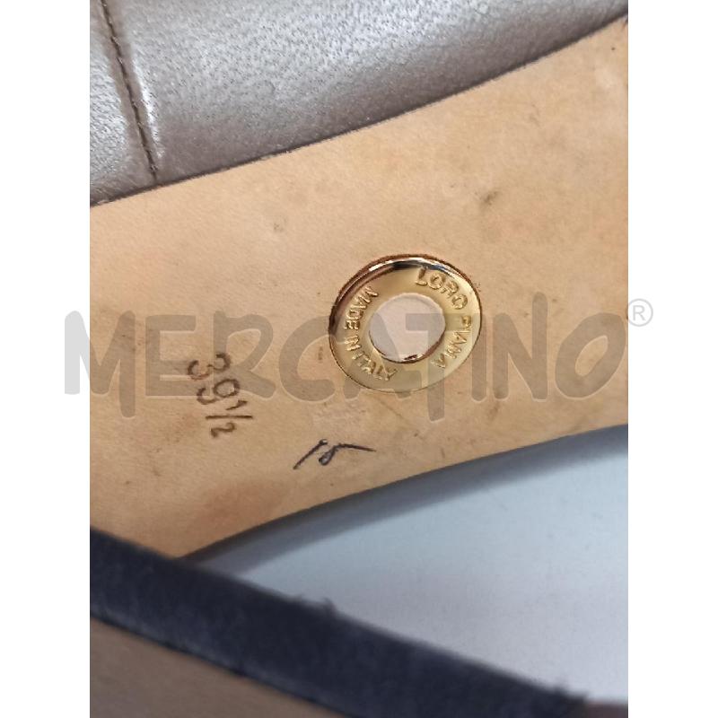 DECOLLETE LORO PIANA MARRONE PELLE | Mercatino dell'Usato Roma porta di roma 5