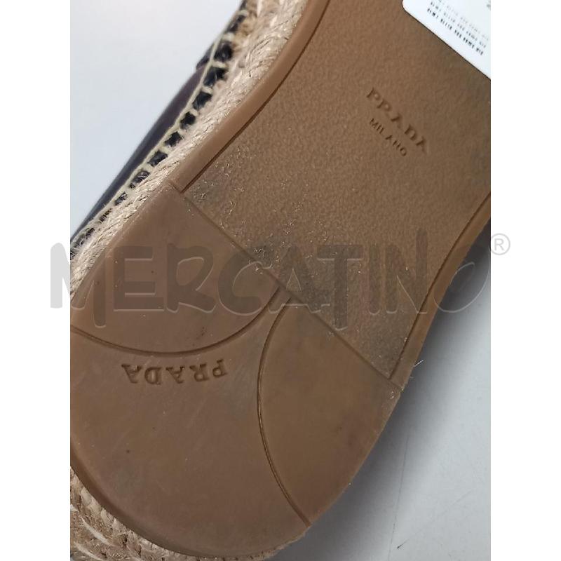 ESPADRILLAS D PRADA NERO PELLE | Mercatino dell'Usato Roma porta di roma 5