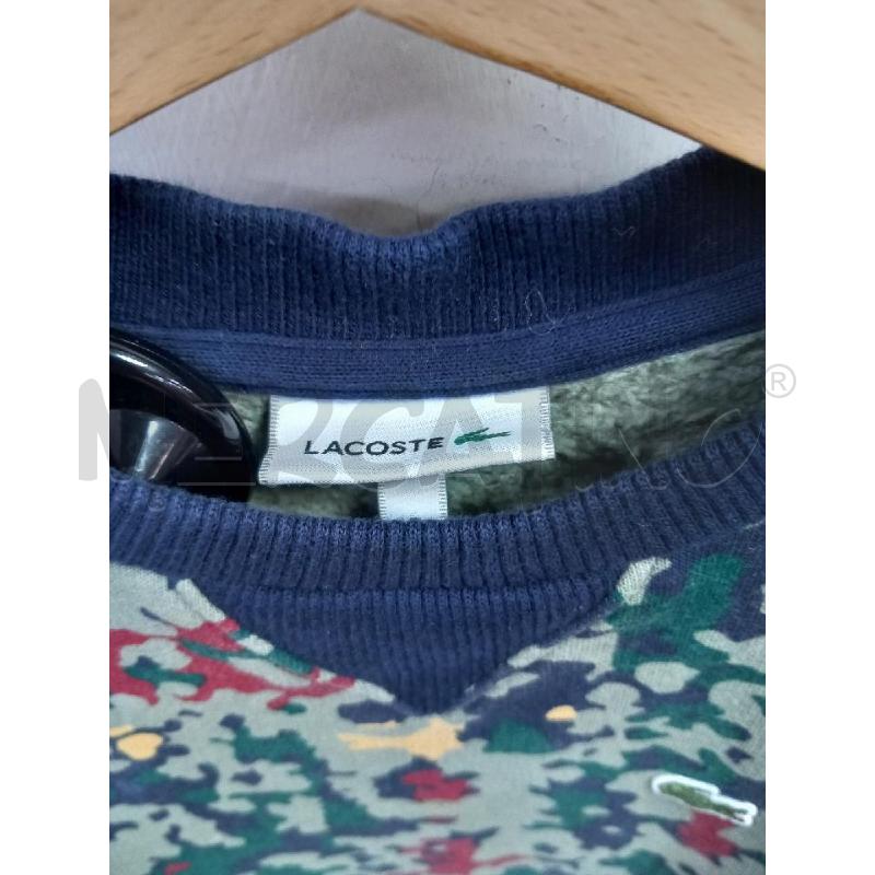 FELPA BAMBINO LACOSTE BLU VER MILITARE | Mercatino dell'Usato Roma porta di roma 2