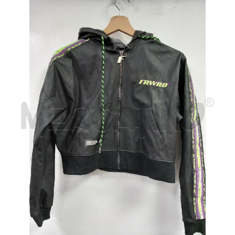 FELPA SPORTIVA FRWRD NERO LOGO VERDE | Mercatino dell'Usato Roma porta di roma 1