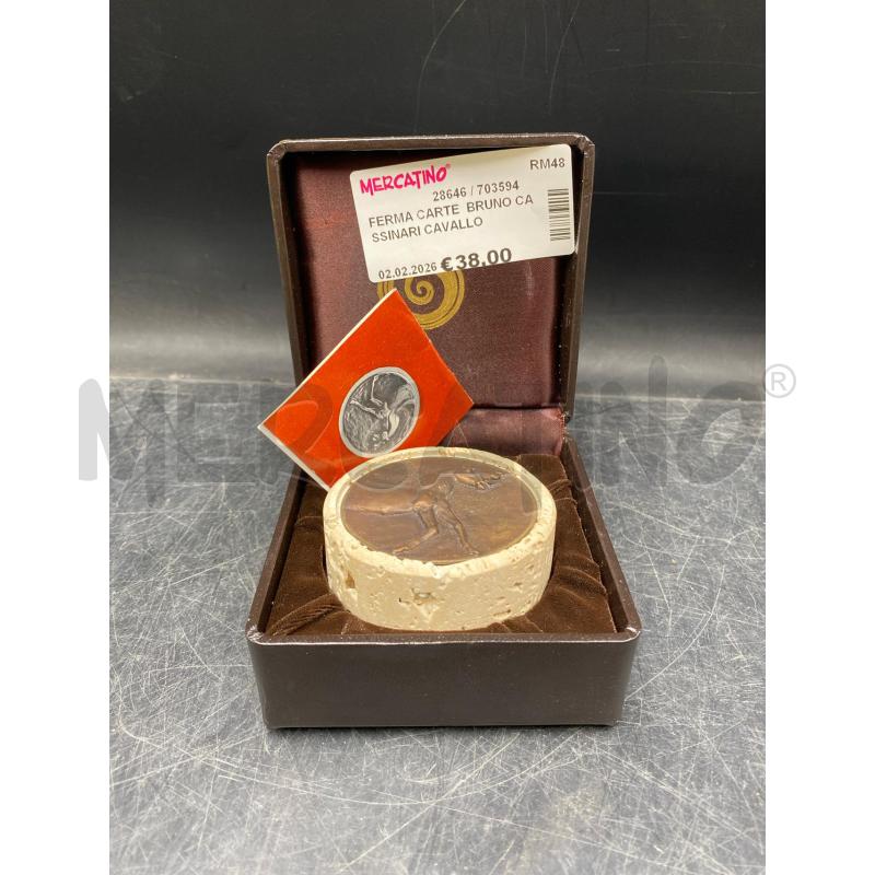 FERMA CARTE  BRUNO CASSINARI CAVALLO | Mercatino dell'Usato Roma porta di roma 1