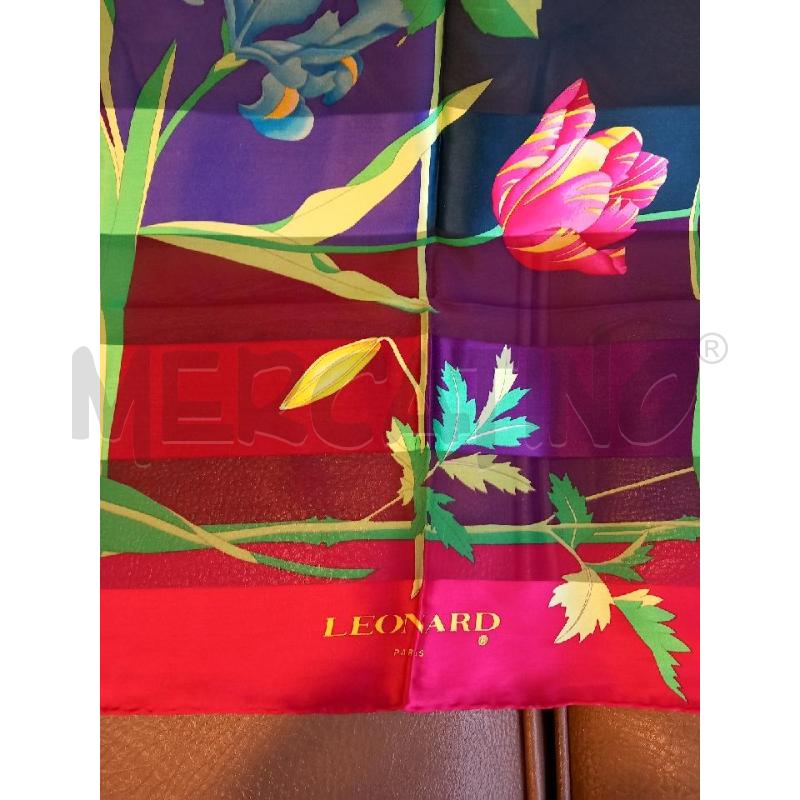 FOULARD LEONARD FLOREALE SETA | Mercatino dell'Usato Roma porta di roma 2