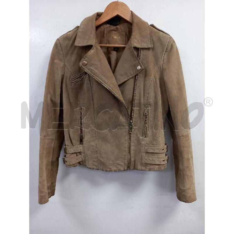 GIACCA DONNA CAMOSCIO MANGO BEIGE | Mercatino dell'Usato Roma porta di roma 1