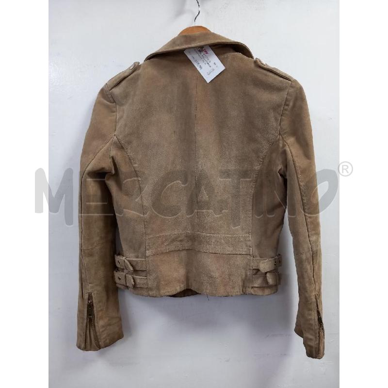 GIACCA DONNA CAMOSCIO MANGO BEIGE | Mercatino dell'Usato Roma porta di roma 2