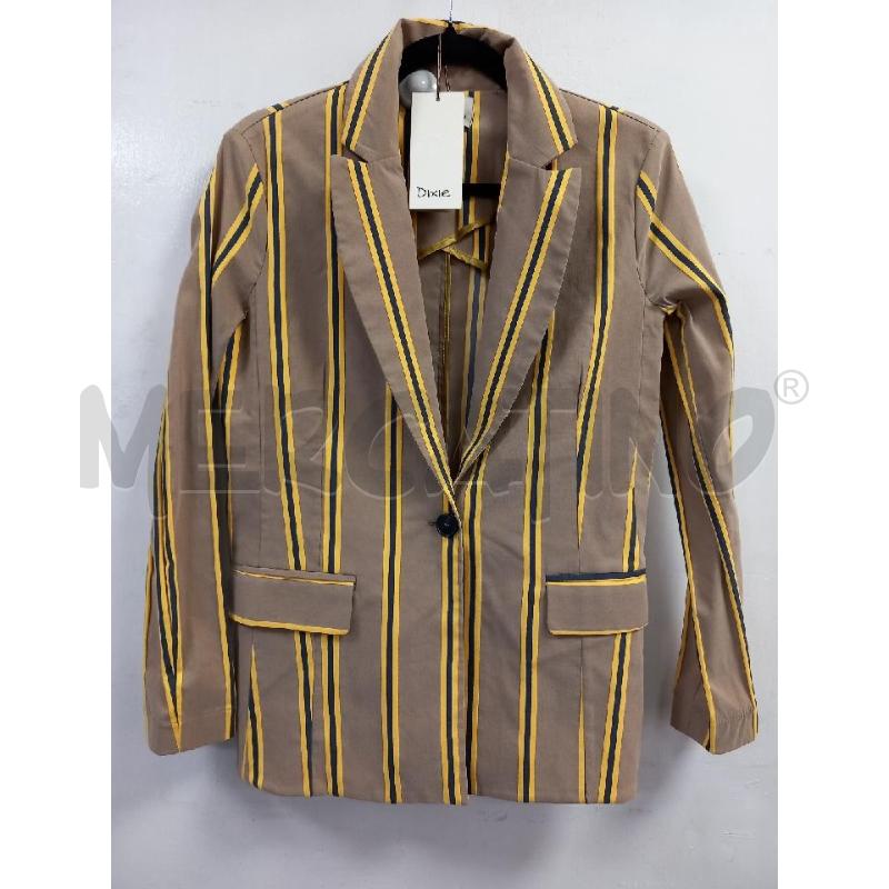 GIACCA DONNA DIXIE BEIGE RIGHE GIALLE | Mercatino dell'Usato Roma porta di roma 1