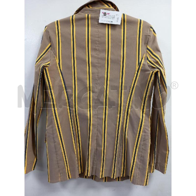 GIACCA DONNA DIXIE BEIGE RIGHE GIALLE | Mercatino dell'Usato Roma porta di roma 2