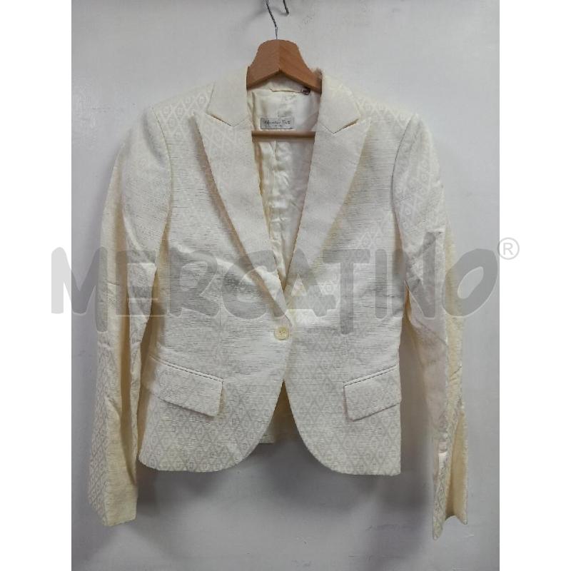 GIACCA DONNA MASSIMO DUTTI BIANCA | Mercatino dell'Usato Roma porta di roma 1