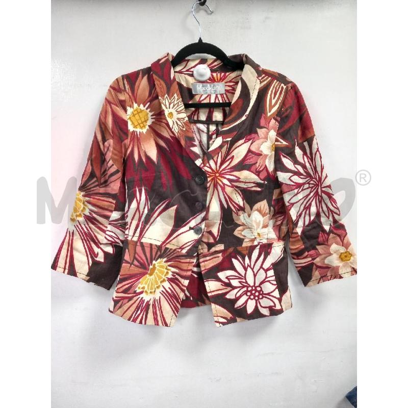 GIACCA DONNA MAX MARA PURO LINO FLOREALE | Mercatino dell'Usato Roma porta di roma 1