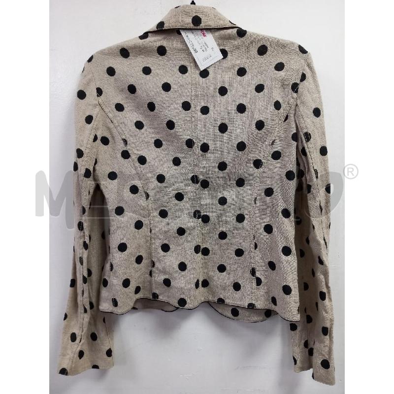 GIACCA DONNA VALENTINO BEIGE POIS NERI 100&LINO | Mercatino dell'Usato Roma porta di roma 2